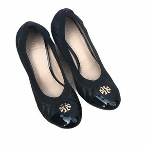 Tory Burch Jolie Cap Toe Leather Logo 65mm